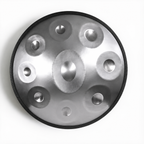 MINI HANDPAN - Argent 45 cm  - 9 Notes - 440 Hz - Sol Mineur