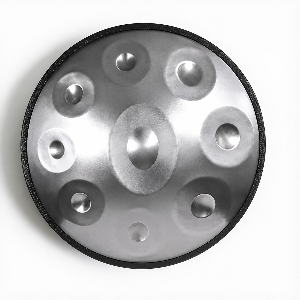 MINI HANDPAN - Argent 45 cm  - 9 Notes - 440 Hz - Sol Mineur
