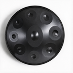 MINI HANDPAN - Noir 45 cm - 9 Notes - 432 Hz - Sol Mineur